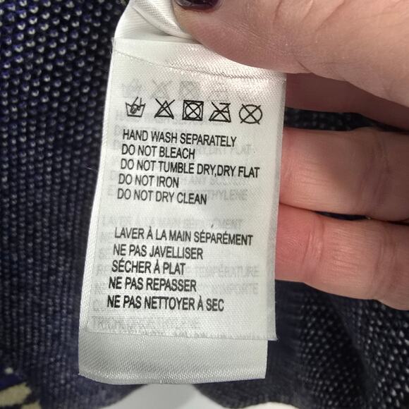 FARM Rio Macaw Forest Beaded Fringe Tie-Belt Cardigan Sweater M - Picture 7 of 10